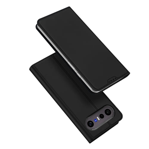Dux Ducis for vivo S50 Pro mini 5G / vivo X300 FE 5G Case DUX DUCIS Skin Pro Series Leather Stand Cover Card Holder - Black - 1