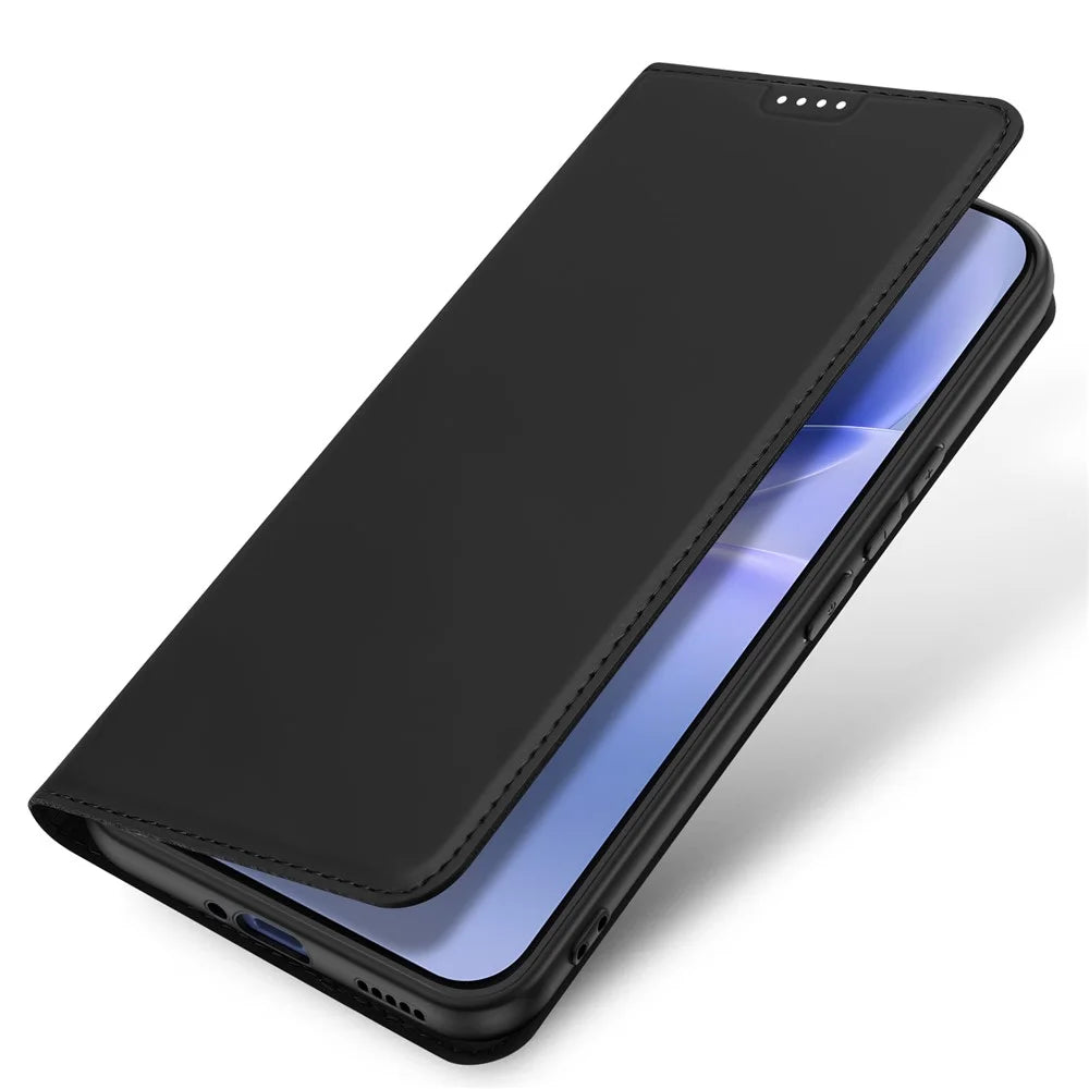 Dux Ducis for vivo V70 FE 5G Case DUX DUCIS Skin Pro Series Leather Stand Cover Card Holder - Black - 5