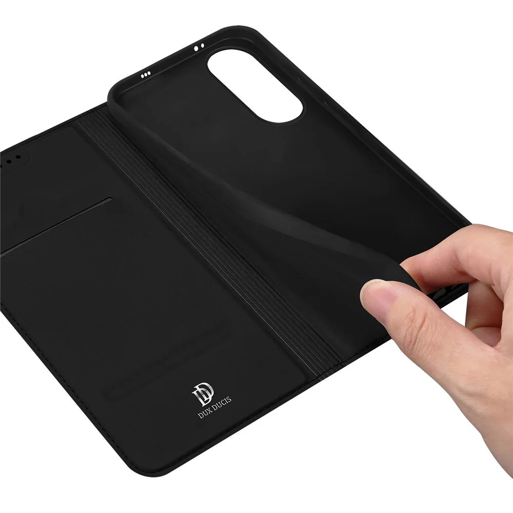 Dux Ducis for vivo V70 FE 5G Case DUX DUCIS Skin Pro Series Leather Stand Cover Card Holder - Black - 7