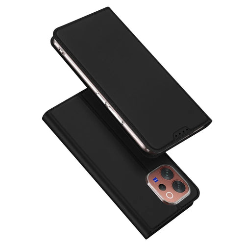 Dux Ducis for vivo V70 Elite 5G / vivo S50 5G / vivo V70 5G Case DUX DUCIS Skin Pro Series Leather Stand Cover Card Holder - Black - 1