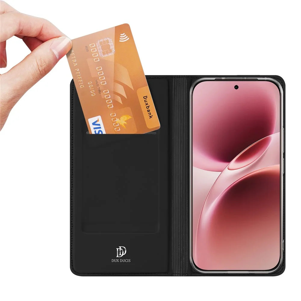 Dux Ducis for vivo V70 Elite 5G / vivo S50 5G / vivo V70 5G Case DUX DUCIS Skin Pro Series Leather Stand Cover Card Holder - Black - 2