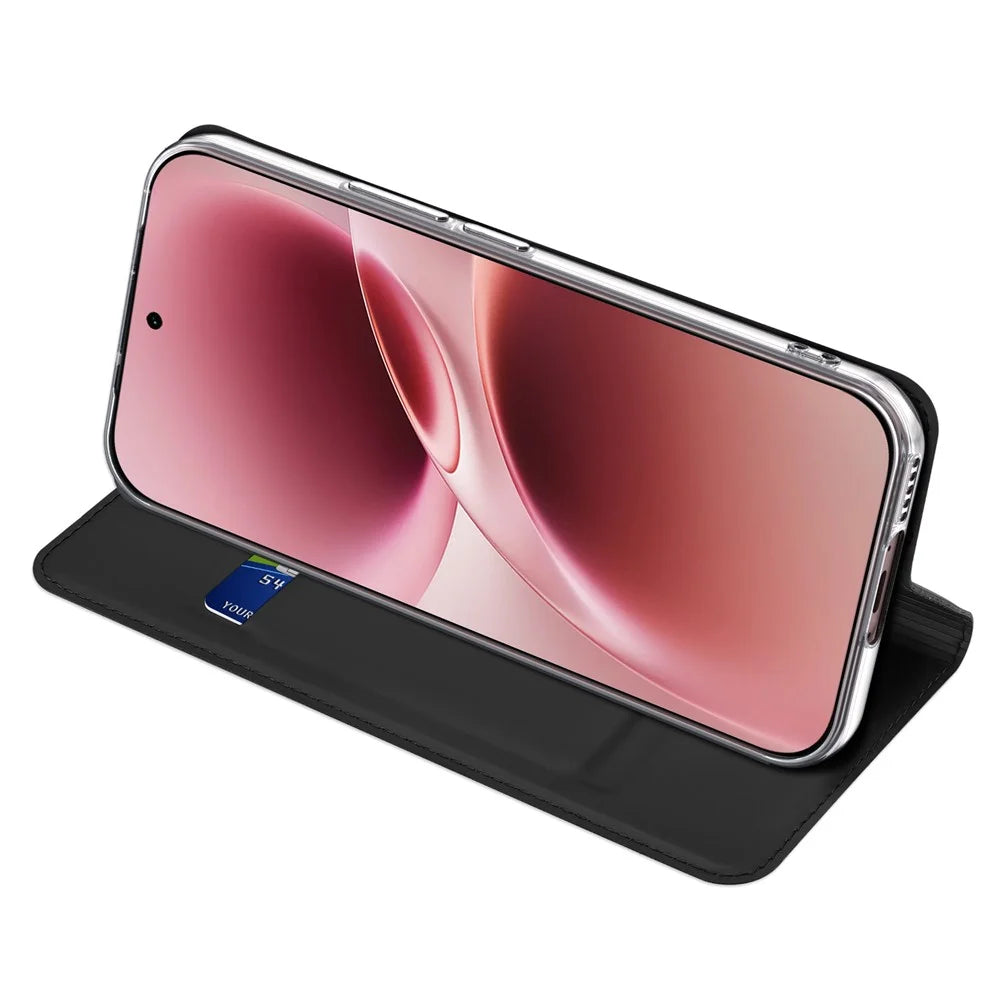 Dux Ducis for vivo V70 Elite 5G / vivo S50 5G / vivo V70 5G Case DUX DUCIS Skin Pro Series Leather Stand Cover Card Holder - Black - 3