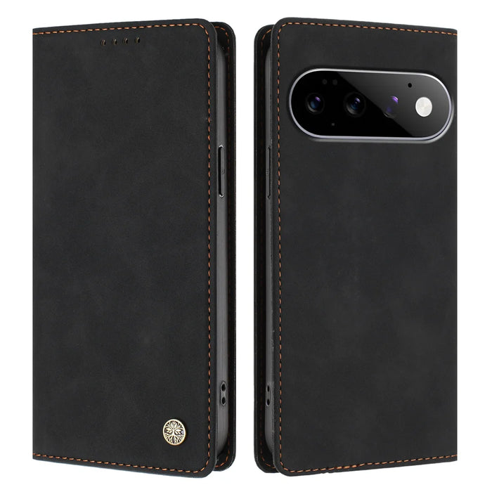 For Google Pixel 11 Pro / Pixel 11 Case HX RFID Blocking Wallet Stand Leather Flip Phone Cover - Black - 1