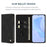For Samsung Galaxy A27 5G Case HX RFID Blocking Wallet Stand Leather Flip Phone Cover - Black - 2