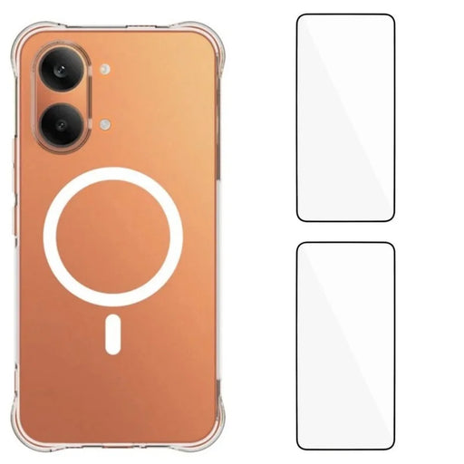 WANLONFENG for Xiaomi Poco X8 Pro Max 5G / Xiaomi Redmi Turbo 5 Max 5G  WL1 Series 2.0mm Magnetic Case Clear TPU Phone Back Cover with 2Pcs Screen Films - Transparent - 1
