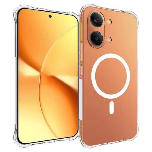 WANLONFENG for Xiaomi Poco X8 Pro Max 5G / Xiaomi Redmi Turbo 5 Max 5G  WL1 Series 2.0mm Magnetic Case Clear TPU Phone Back Cover with 2Pcs Screen Films - Transparent - 2