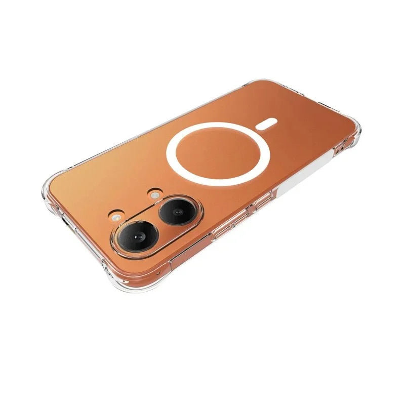 WANLONFENG for Xiaomi Poco X8 Pro Max 5G / Xiaomi Redmi Turbo 5 Max 5G  WL1 Series 2.0mm Magnetic Case Clear TPU Phone Back Cover with 2Pcs Screen Films - Transparent - 4