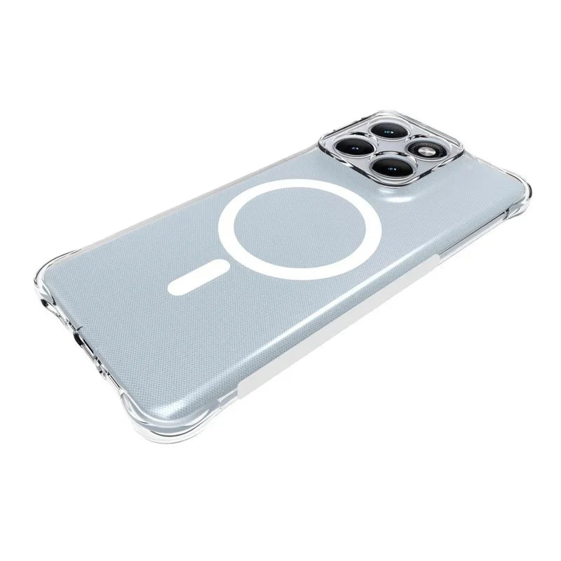 WANLONFENG for Motorola Edge 70 Fusion+ 5G / Motorola Edge 70 Fusion 5G  WL1 Series 2.0mm Magnetic Case Clear TPU Phone Back Cover with 2Pcs Screen Films - Transparent - 3