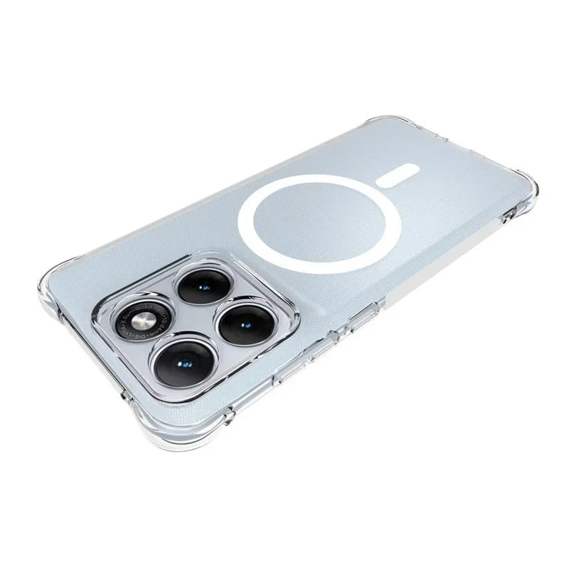 WANLONFENG for Motorola Edge 70 Fusion+ 5G / Motorola Edge 70 Fusion 5G  WL1 Series 2.0mm Magnetic Case Clear TPU Phone Back Cover with 2Pcs Screen Films - Transparent - 4