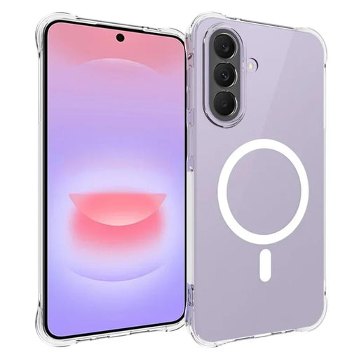 WANLONFENG for Samsung Galaxy A27 5G  WL1 Series 2.0mm Magnetic Case Clear TPU Phone Back Cover with 2Pcs Screen Films - Transparent - 2