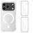 WANLONFENG for iPhone 17 Pro  WL1 Series 2.0mm Magnetic Case Clear TPU Phone Back Cover with 2Pcs Screen Films - Transparent - 1