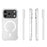 WANLONFENG for iPhone 17 Pro  WL1 Series 2.0mm Magnetic Case Clear TPU Phone Back Cover with 2Pcs Screen Films - Transparent - 6