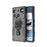 WANLONFENG for Nothing Phone (3) 5G Phone Case  PC TPU Back Cover Kickstand with Tempered Glass - Black - 2