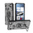 WANLONFENG for Nothing Phone (3) 5G Phone Case  PC TPU Back Cover Kickstand with Tempered Glass - Black - 3