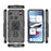WANLONFENG for Nothing Phone (3) 5G Phone Case  PC TPU Back Cover Kickstand with Tempered Glass - Black - 4