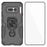 WANLONFENG for Nothing Phone (4a) Phone Case  PC TPU Back Cover Kickstand with Tempered Glass - Black - 1