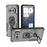 WANLONFENG for Nothing Phone (4a) Phone Case  PC TPU Back Cover Kickstand with Tempered Glass - Black - 4