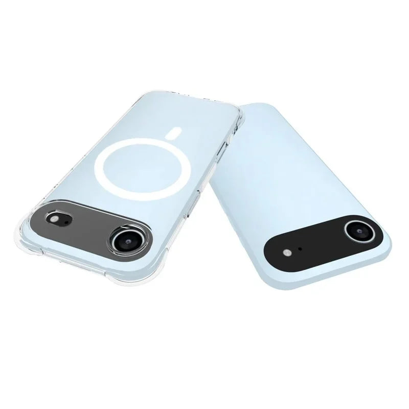 WANLONFENG for iPhone Air  WL2 Series 2.0mm Magnetic Case Clear TPU Phone Back Cover with Screen Films - Transparent - 5