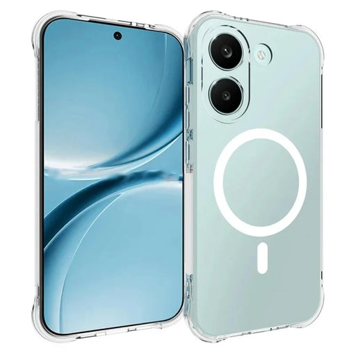 WANLONFENG for Xiaomi Poco X8 Pro 5G / Xiaomi Redmi Turbo 5 5G  WL2 Series 2.0mm Magnetic Case Clear TPU Phone Back Cover with Screen Films - Transparent - 2