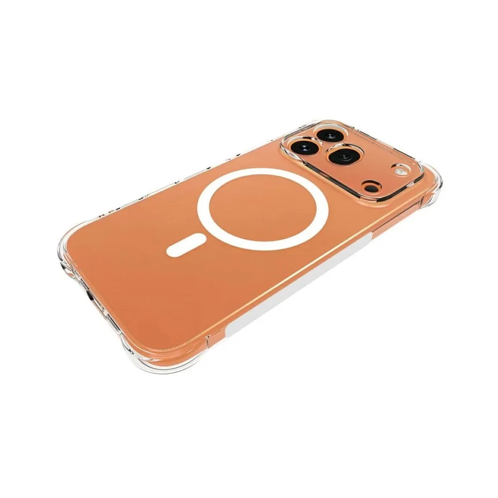 WANLONFENG for Honor 600 Pro 5G  WL2 Series 2.0mm Magnetic Case Clear TPU Phone Back Cover with Screen Films - Transparent - 3