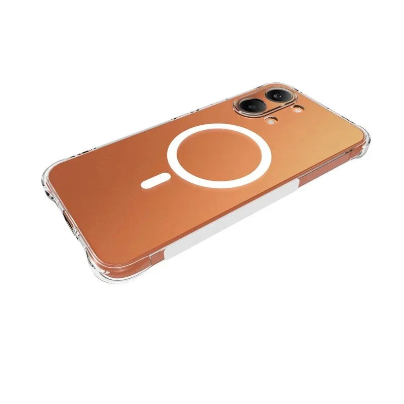 WANLONFENG for Xiaomi Poco X8 Pro Max 5G / Xiaomi Redmi Turbo 5 Max 5G  WL2 Series 2.0mm Magnetic Case Clear TPU Phone Back Cover with Screen Films - Transparent - 3