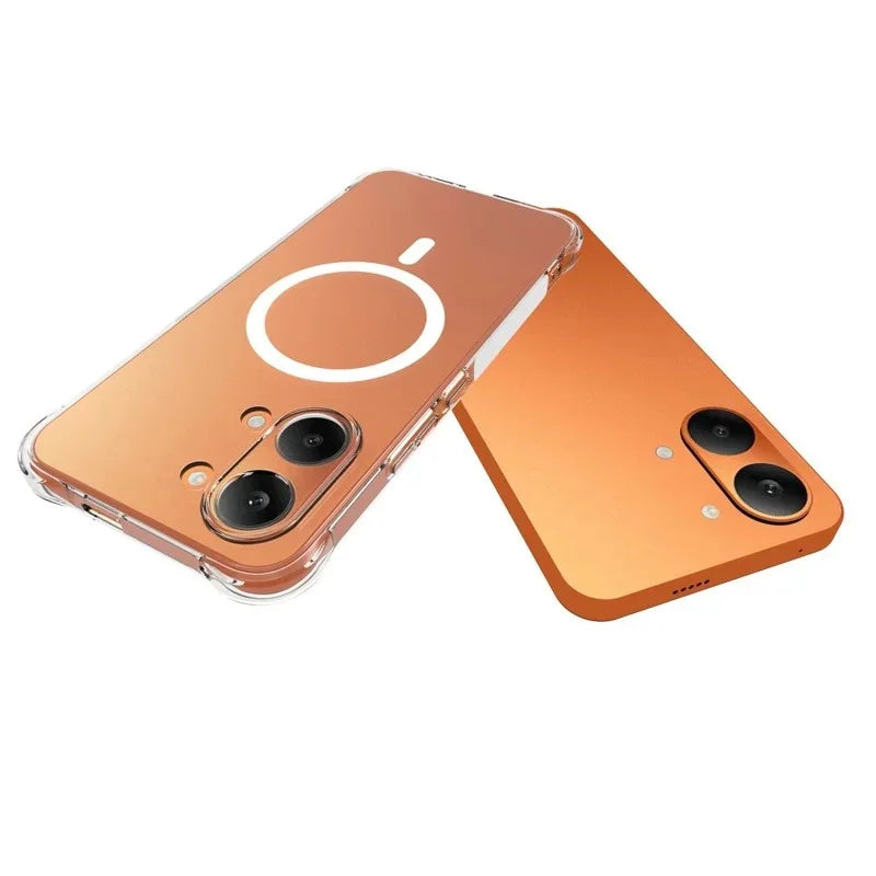 WANLONFENG for Xiaomi Poco X8 Pro Max 5G / Xiaomi Redmi Turbo 5 Max 5G  WL2 Series 2.0mm Magnetic Case Clear TPU Phone Back Cover with Screen Films - Transparent - 5