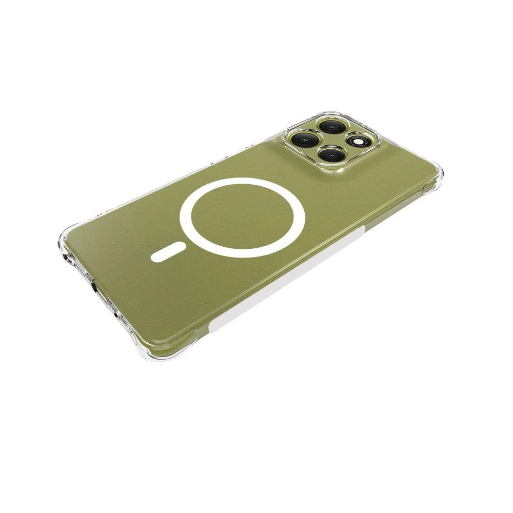 WANLONFENG for Motorola Moto G86 5G / Motorola Moto G86 Power 5G  WL2 Series 2.0mm Magnetic Case Clear TPU Phone Back Cover with Screen Films - Transparent - 4