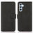 KHAZNEH For Samsung Galaxy A54 5G Textured PU Leather Wallet Phone Case Secure Magnetic Closure Stand Function Flip Cover - Black - 1