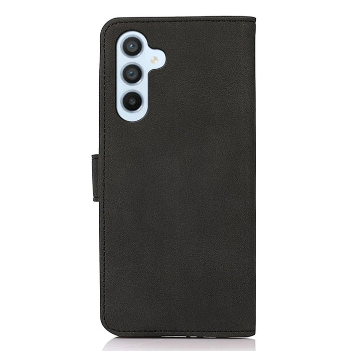 KHAZNEH For Samsung Galaxy A54 5G Textured PU Leather Wallet Phone Case Secure Magnetic Closure Stand Function Flip Cover - Black - 7