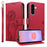 For Samsung Galaxy A27 5G Leather Wallet Case with Strap Dandelion Imprint Phone Stand Cover - Red - 1