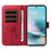For Samsung Galaxy A27 5G Leather Wallet Case with Strap Dandelion Imprint Phone Stand Cover - Red - 5