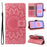 For Samsung Galaxy A27 5G Leather Wallet Case Sunflower Imprinted Phone Cover - Pink - 2