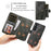 For Samsung Galaxy S26+ Phone Case PU Leather Zipper Wallet Detachable Cover - Green - 3