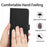 For Google Pixel 11 Pro XL Case Wallet Stand Litchi Texture Genuine Cow Leather Flip Phone Cover - Black - 5