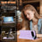 For Google Pixel 11 Pro XL Wallet Case RFID Blocking Butterfly Imprinted Magnetic Flip Leather Cover - Light Purple - 3