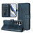 For Samsung Galaxy A27 5G Cases Wallet Stand Retro Texture Leather Phone Cover with Lanyard - Blue - 2