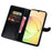 IDEWEI Magnetic Protective Cover for Realme 10 5G / 9i 5G, Drop-proof Crocodile Texture PU Leather Wallet Folio Flip Phone Case with Stand Function - Black - 2