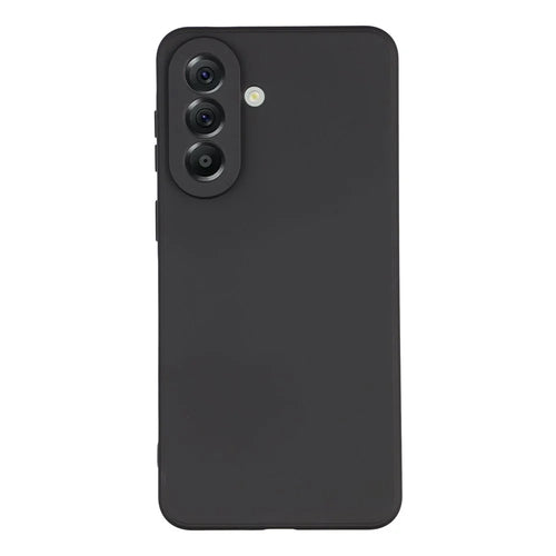 AMORUS For Samsung Galaxy A57 5G Case Precise Cutouts TPU Fiber Lining Shockproof Phone Cover - Black - 1