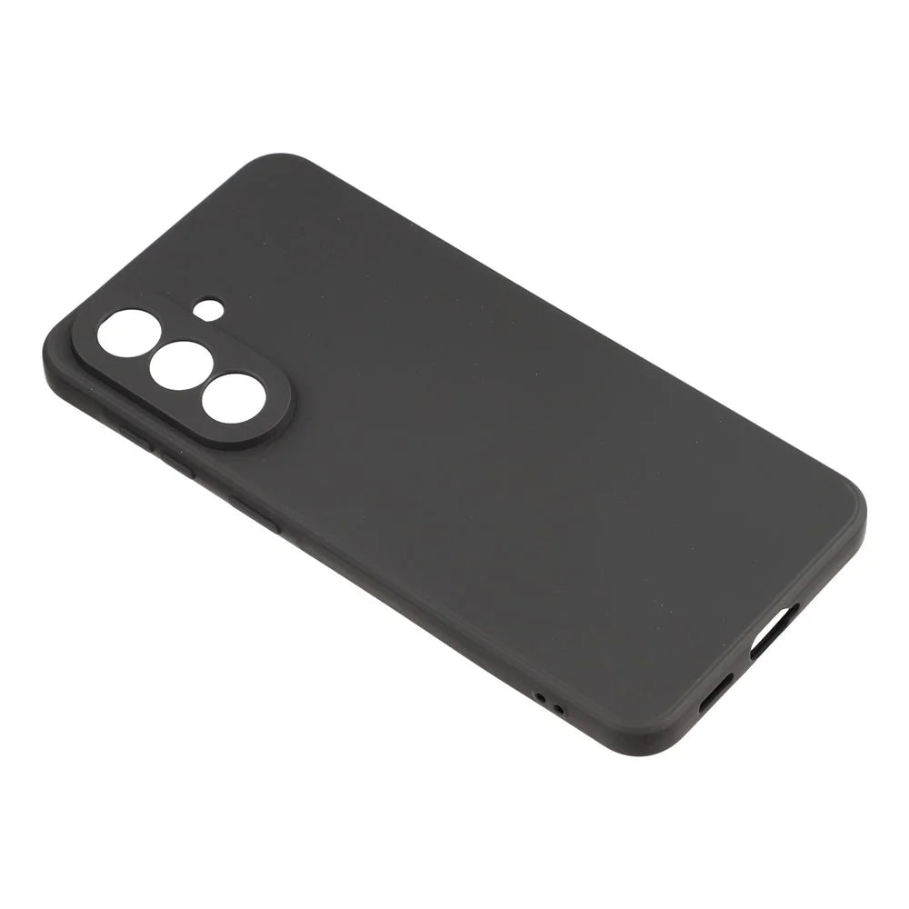 AMORUS For Samsung Galaxy A57 5G Case Precise Cutouts TPU Fiber Lining Shockproof Phone Cover - Black - 3