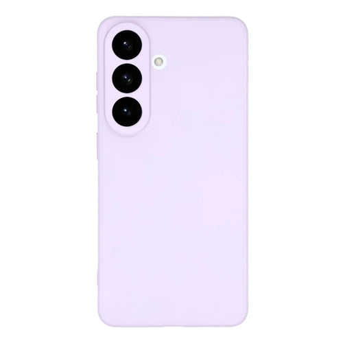 AMORUS For Samsung Galaxy S26 Case Precise Cutouts TPU Fiber Lining Shockproof Phone Cover - Purple - 1
