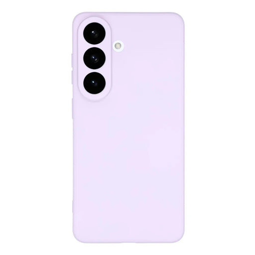 AMORUS For Samsung Galaxy S26 Case Precise Cutouts TPU Fiber Lining Shockproof Phone Cover - Purple - 1