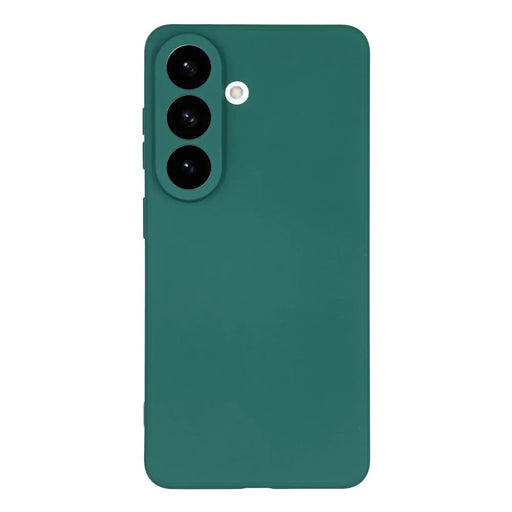 AMORUS For Samsung Galaxy S26+ Case Precise Cutouts TPU Fiber Lining Shockproof Phone Cover - Army Green - 1