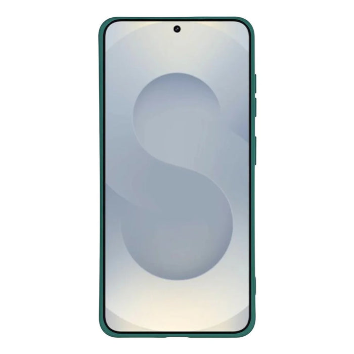 For Samsung Galaxy S26+ Case TPU Back Soft Anti-Scratch Fiber Lining Phone Cover - Army Green - 2