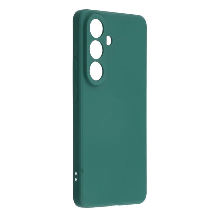 For Samsung Galaxy S26+ Case TPU Back Soft Anti-Scratch Fiber Lining Phone Cover - Army Green - 3