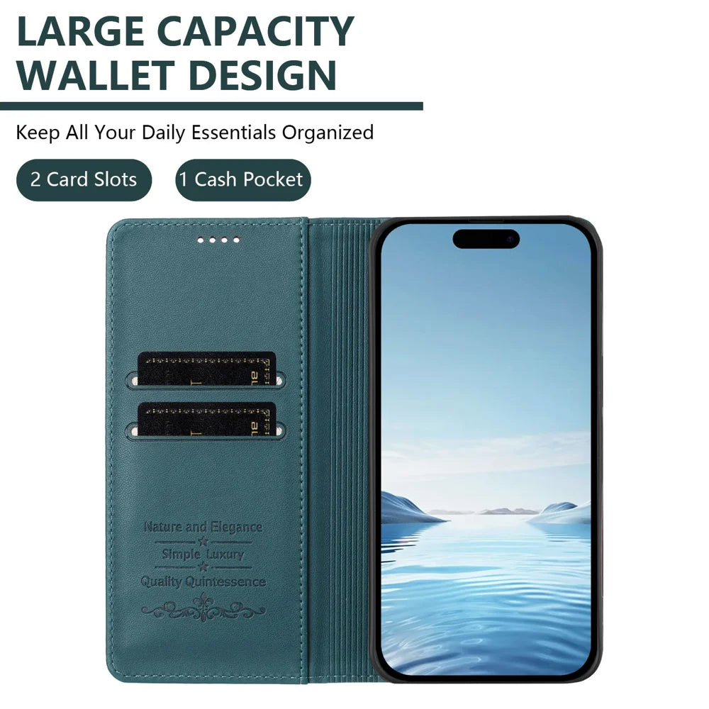 For Samsung Galaxy A18 5G / A18 4G / A17 5G / A17 4G / A26 5G Wallet Stand Case Peony Flower Pattern TPU PU Leather Flip Cover - Green - 6