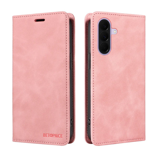 BETOPNICE for Samsung Galaxy A27 5G Case  Magnetic Closure RFID Blocking Wallet Stand Leather Phone Cover - Pink - 2