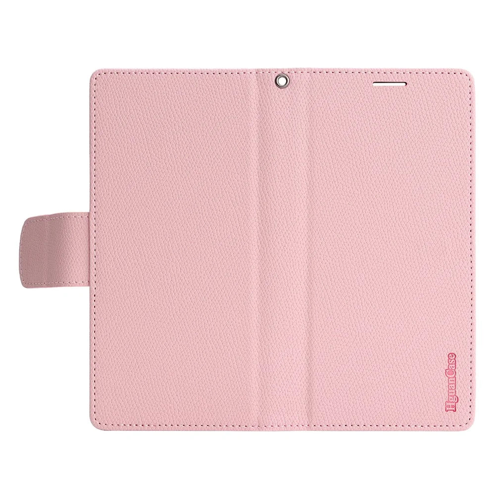HGUANCASE For iPhone 18 Pro Max / 17 Pro Max Case Wallet Stand Detachable Vintage Leather Phone Cover with Wrist Strap - Pink - 4