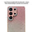 For Samsung Galaxy S26 Ultra Case Rhinestone Camera Frame Gradient Glitter PC+TPU Phone Cover with Electroplated Frame - Gradient Pink - 4