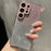 For Samsung Galaxy S26 Ultra Case Rhinestone Camera Frame Gradient Glitter PC+TPU Phone Cover with Electroplated Frame - Gradient Pink - 7