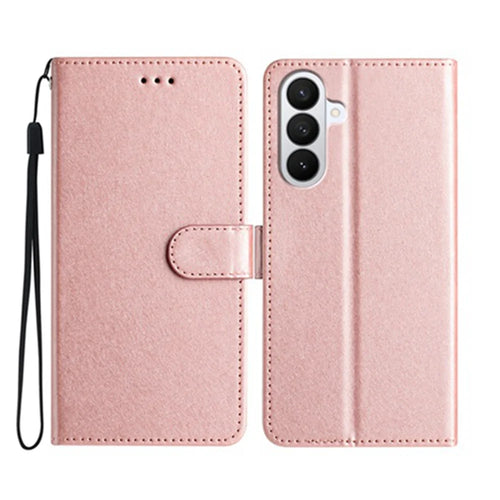 For Samsung Galaxy A27 5G Wallet Case Leather Folio Phone Cover Magnetic Clasp - Rose Gold - 1